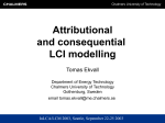 LCI modelling - P2 InfoHouse