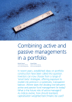 Combining active and passive managements in a portfolio