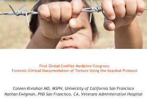 First Global Conflict Medicine Congress: Forensic Clinical
