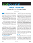 Orderly Liquidations: Higher Prices, Faster Sales