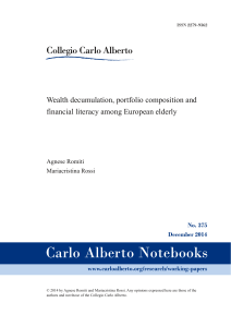 Wealth decumulation, portfolio composition and financial literacy
