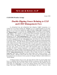 Double-Dipping Issues Relating to CLO and CDO Management