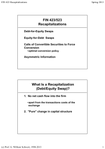 (Debt/Equity Swap)? - G. William Schwert