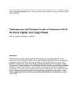 Testosterone and Cortisol Levels in Crewmen of U.S. Air Force