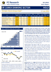 FC Research SRI LANKA BANKING SECTOR HOLD