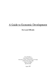 A Guide to Economic Development