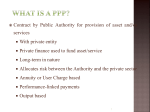What is a PPP? - Indian Railways Institute of Transport Management