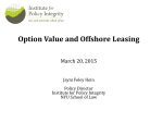 Option Value and Offshore Leasing - Society for Benefit
