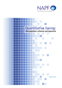 Quantitative Easing - Pensions and Lifetime Savings Association