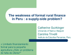Is the weakness of formal rural finance a supply
