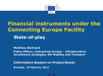 Financial instruments under the Connecting Europe Facility