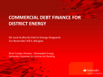 commercial debt finance for district energy