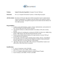 Position: Senior IA/Security Specialist, (Computer Network Defense