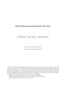 Debt Refinancing and Equity Returns