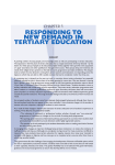 responding to new demand in tertiary education