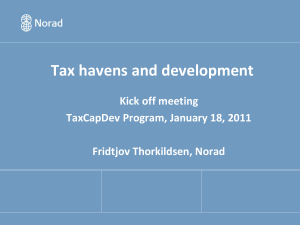 Tax havens and development