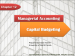Capital Budgeting - University of North Florida