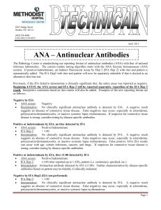 ANA – Antinuclear Antibodies