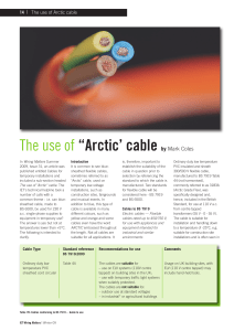"Arctic" cable - IET Electrical