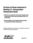 The Role of Private Investment in Meeting U.S. Transportation
