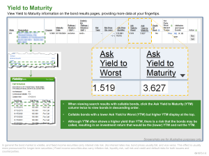 Yield to Maturity