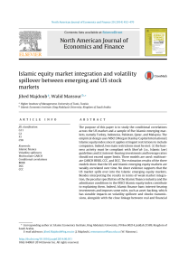 Islamic equity market integration and volatility