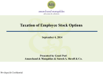 Taxation of Employee Stock Options