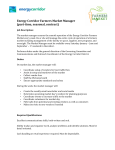 Energy Corridor Farmers Market Manager (part