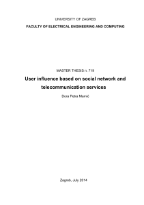 User influence based on social network and telecommunication