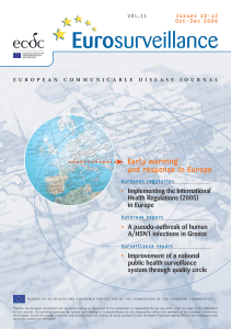 Early warning and response in Europe