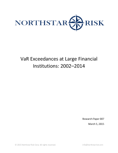 VaR Exceedances at Large Financial Institutions