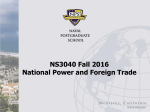 National Power and Foreign Trade