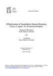 Effectiveness of Quantitative Easing Monetary Policy in Japan