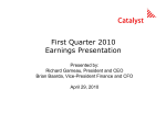 First Quarter 2007 Earnings Presentation