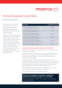 PruFund Expected Growth Rates