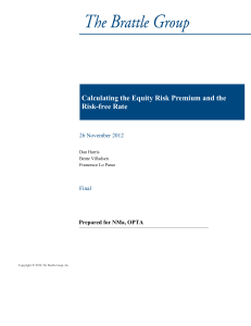 Calculating the Equity Risk Premium and the Risk