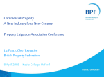 Why Property? - Property Litigation Association
