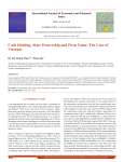 Cash Holding, State Ownership and Firm Value