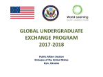 GLOBAL UNDERGRADUATE EXCHANGE PROGRAM 2015-2016