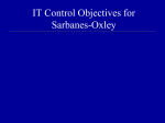 IT Control Objectives for Sarbanes