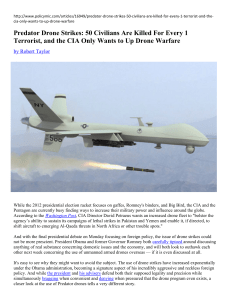 Predator Drone Strikes: 50 Civilians Are Killed For Every - COB-Net