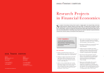 Research Projects in Financial Economics