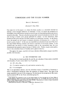 COBORDISM AND THE EULER NUMBER