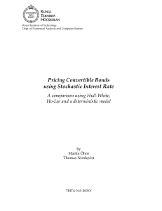 Pricing Convertible Bonds using Stochastic Interest Rate