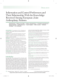 Information and Control Preferences and Their Relationship With the