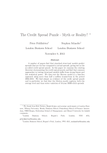 The Credit Spread Puzzle - Myth or Reality?