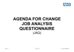 Agenda for Change JOb Analysis