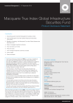 Macquarie True Index Global Infrastructure Securities Fund