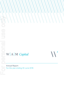 Annual Report - Wilson Asset Management