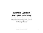 The Mundell-Fleming (Open Economy IS-LM)